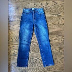 Serra By Joie Rucker Kiss High Rise Slim Straight Jean in Dark Latigo